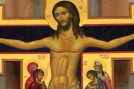Jezus met erectie